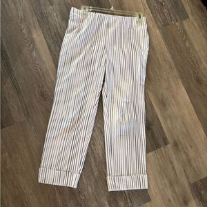 Lena Gabrielle Striped Black and White Women's Pants 6